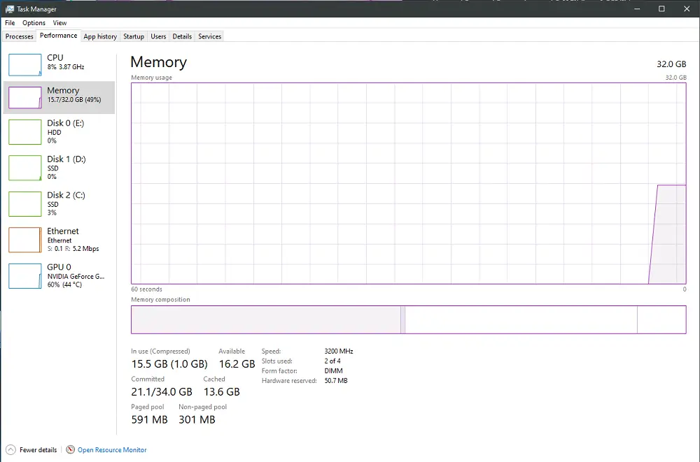 Xem dung lượng và tốc độ RAM